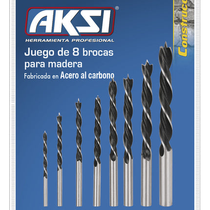 Juego de 8 Brocas para Madera