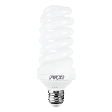 Foco Ahorrador Aksi 30W Espiral Alta Potencia E27 Luz Blanca