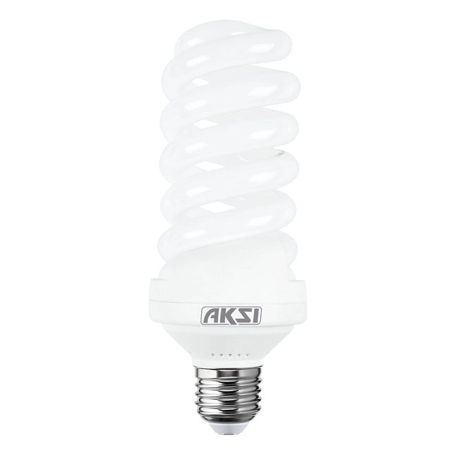 Foco Ahorrador Aksi 30W Espiral Alta Potencia E27 Luz Blanca