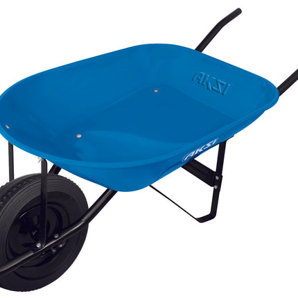 Carretilla de 5.0 ft3 (Azul) Bastidor Metálico Llanta Sólida