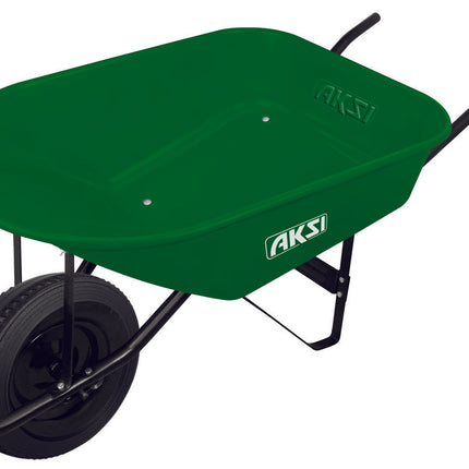 Carretilla de 6.0 ft3 (Verde) (100 lts)  Bastidor Metálico Llanta Sólida