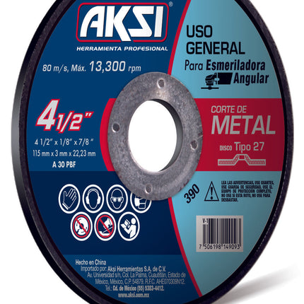 Disco para Corte de Metal Class Tipo 27