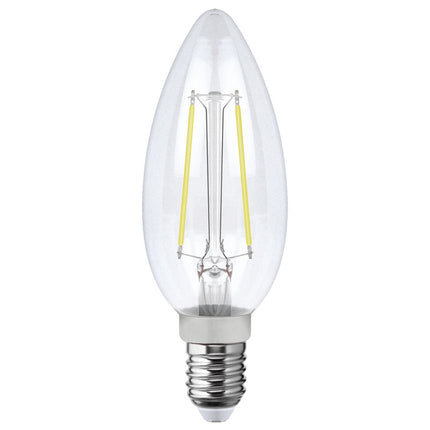 Foco LED Aksi 2W Vela Filamentos Base E12 Luz Cálida