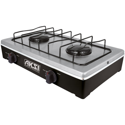 Estufa de mesa 2 Quemadores de Acero Inoxidable