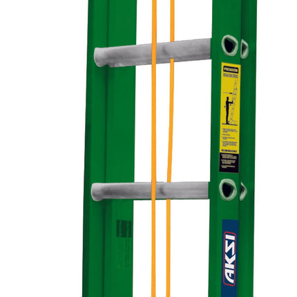 Escalera de Extensión Fibra de Vídrio de 24 Peldaños Tipo II Profesional