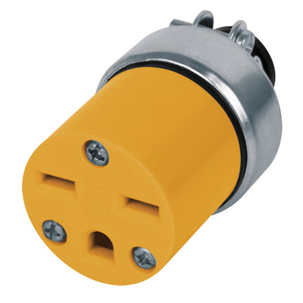 Contacto y Clavija Cara de Chino Abrazadera Metálica