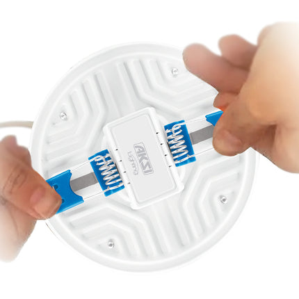 Luminario Circular 2 en 1: Empotrable Ajustable y de Sobreponer