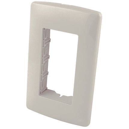 Placa Plástica de 1, 2, 3 Módulos, Ciega y para Contacto Dúplex CLASSIC