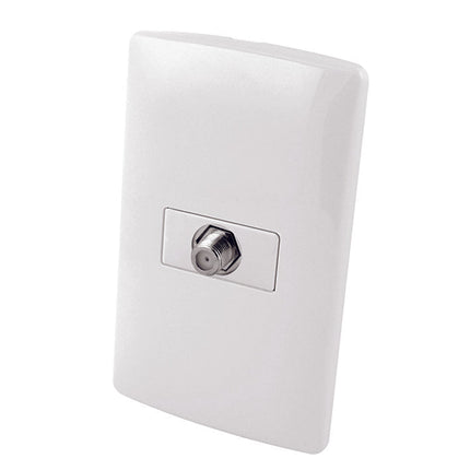 Receptáculo para TV con Placa Plástica CLASSIC