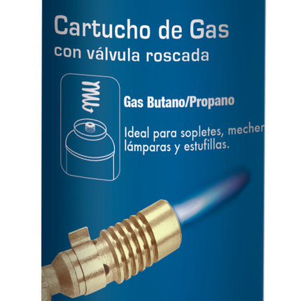 Bote de Gas con valvula roscada de 275 grms