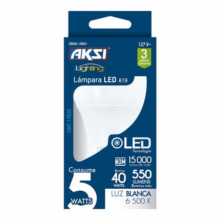Foco LED Aksi A19 Base E27