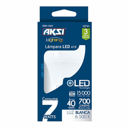 Foco LED Aksi A19 Base E27