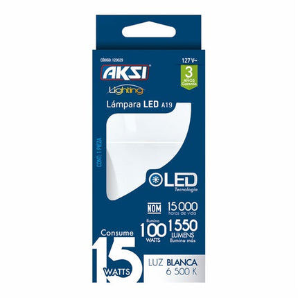 Foco LED Aksi A19 Base E27