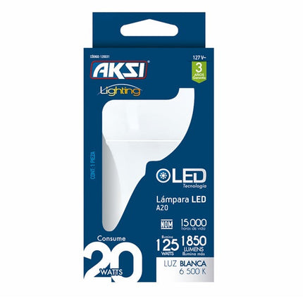 Foco LED Aksi 20W A20 Base E27
