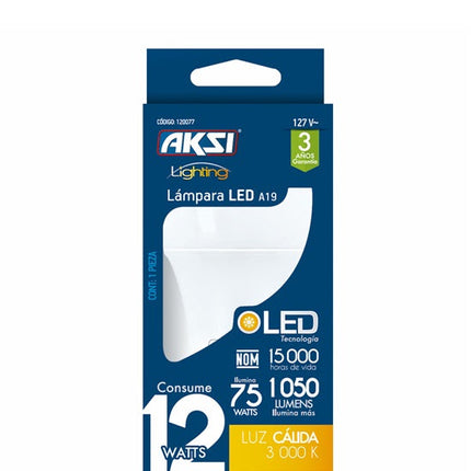 Foco LED Aksi A19 Base E27