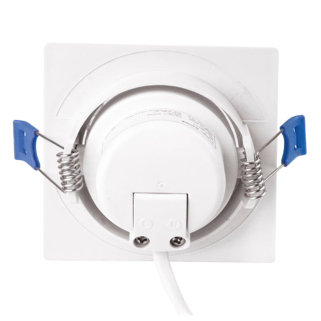 Spot Aksi 7W Cuadrado LED Empotrable Dirigible Luz Blanca