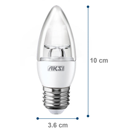 Foco LED Aksi 4W Vela Base E12 Luz Blanca