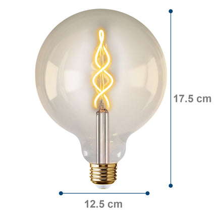 Foco LED Vintage Aksi 4W XO Espiral E27 Dimeable Luz Cálida