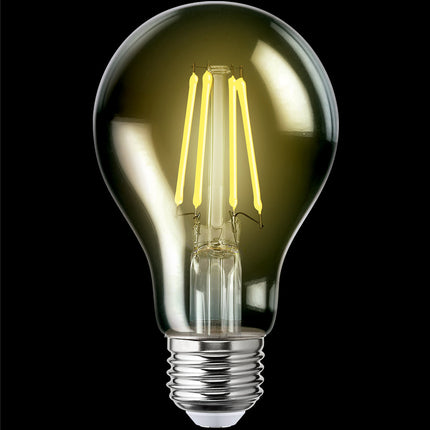 Foco LED Aksi 4W A19 Filamentos E27 Traslúcida Amarillo