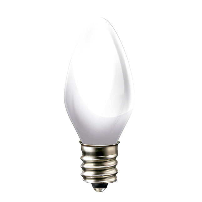 Pack de 2 focos Aksi 0.5W Vela Base E12 Opaco/ Luz Cálida