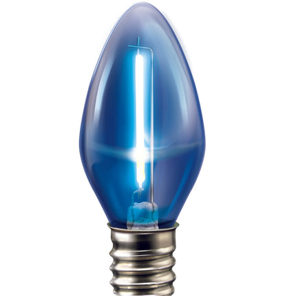 Pack de 2 focos Aksi 0.5W Vela Base E12 Colores Traslúcidos