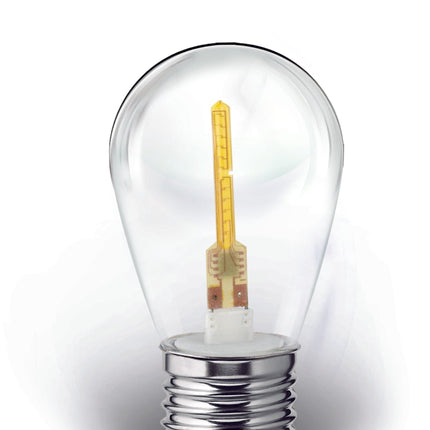 Foco LED Aksi 1W S14 Estela de Luz Base E27 Blanca