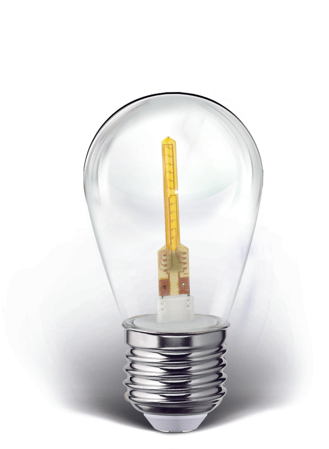 Foco LED Aksi 1W S14 Estela de Luz Base E27 Blanca