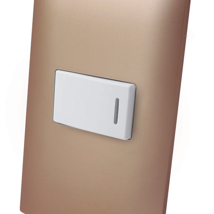 Apagador Sencillo de tecla con Placa Plástica ALTIMUS
