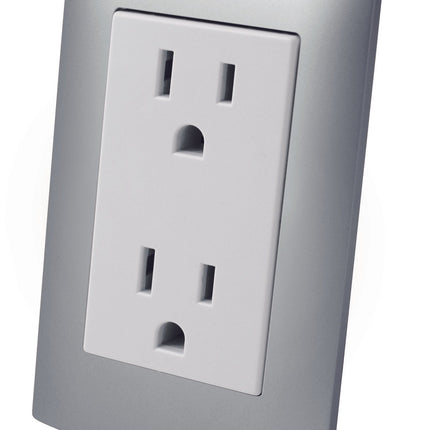 Contacto Dúplex Oculto Aterrizado con Placa Plástica ALTIMUS