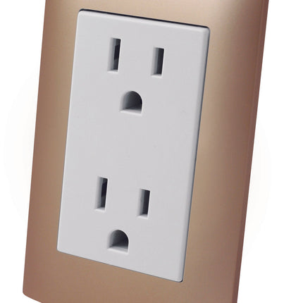 Contacto Dúplex Oculto Aterrizado con Placa Plástica ALTIMUS