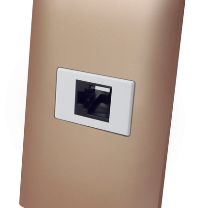 Receptáculo para RED 8 hilos con Placa Plástica ALTIMUS