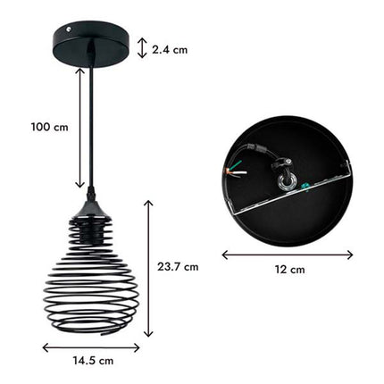 Lámpara Decorativa Aksi Colgante Spring