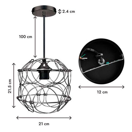 Lámpara Decorativa Aksi Colgante Multiposición Infiniti