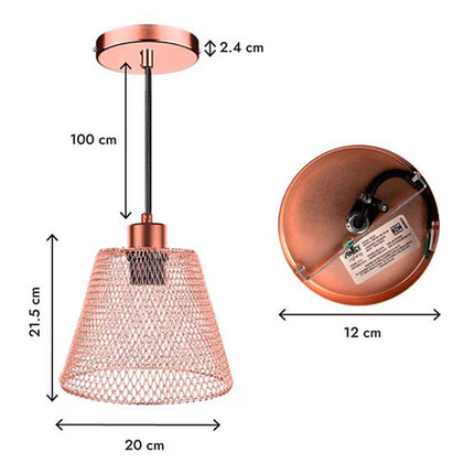 Lámpara Decorativa Aksi Colgante Mesh