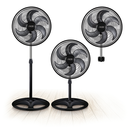 Ventilador Aksi de Piso, Pedestal y Pared 18"