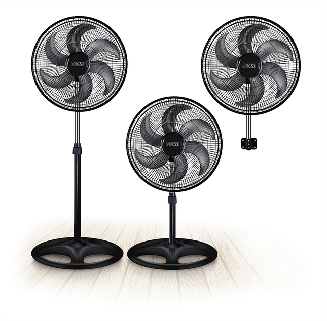 Ventilador Aksi de Piso, Pedestal y Pared 18"