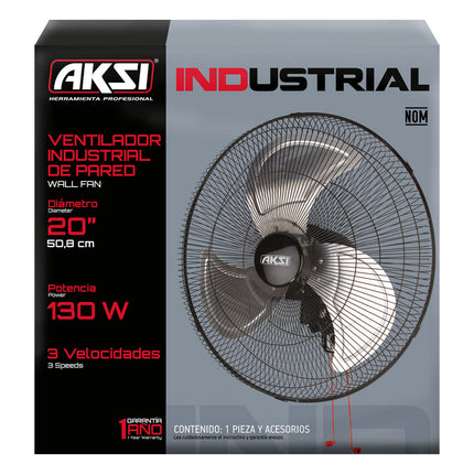 Ventilador Aksi Industrial de pared 20"