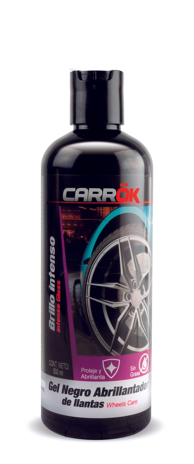 Gel Abrillantador de Llantas Negro CARROK 500ml