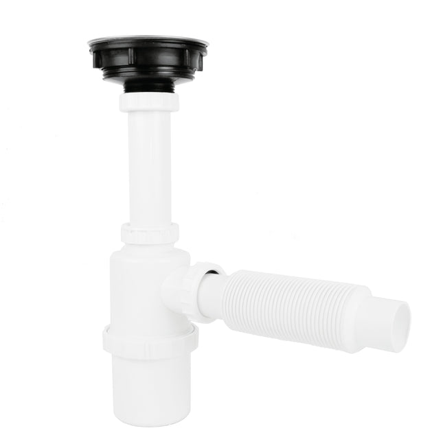 Céspol Flexible con Bote y Contracanasta para Fregadero 1 1/2"