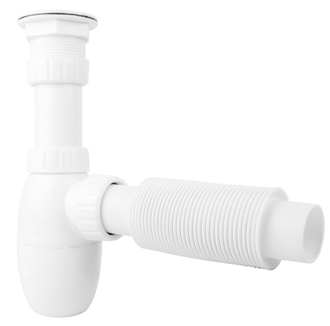 Céspol Flexible con Bote y Contrarejilla para Fregadero 1 1/2"