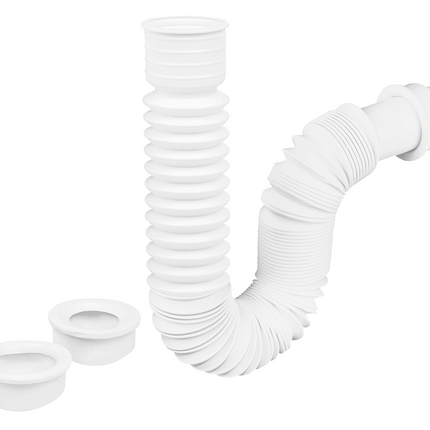 Céspol Flexible p/Lavabo y Fregadero Polipropileno Blanco