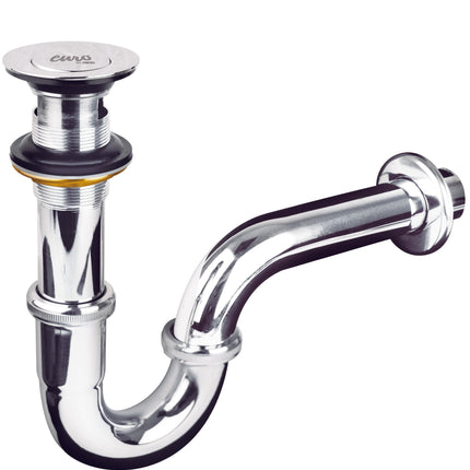 Céspol Cromado con Contra de Latón tipo Moneda para Lavabo 1 1/4"