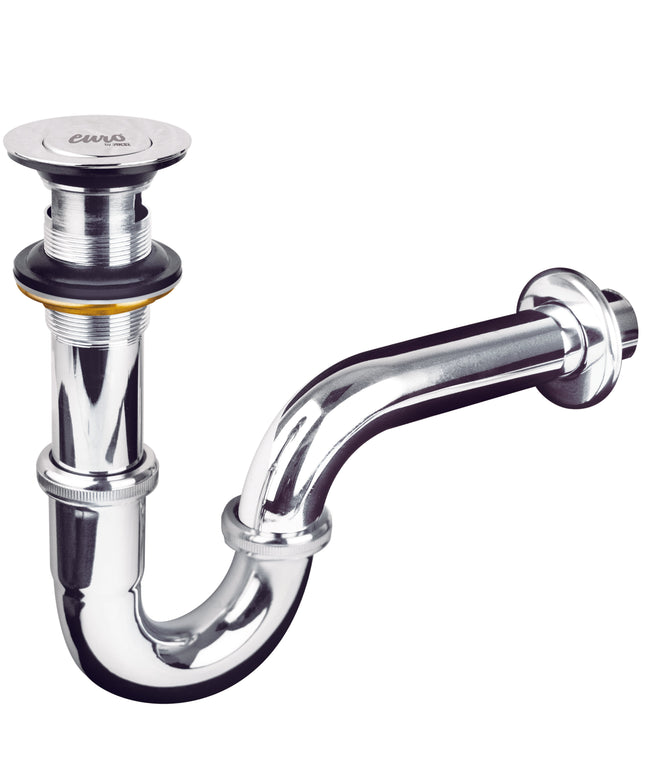 Céspol Cromado con Contra de Latón tipo Moneda para Lavabo 1 1/4"