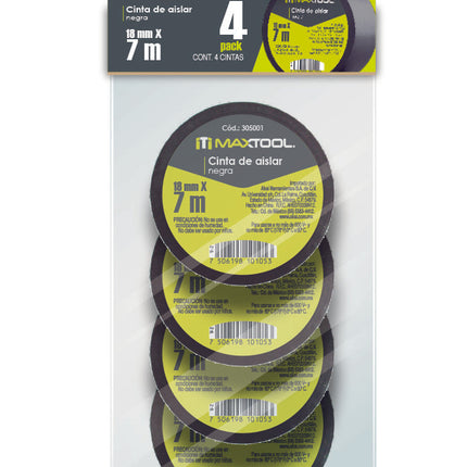 Cinta de Aislar 18mm x 7 mt