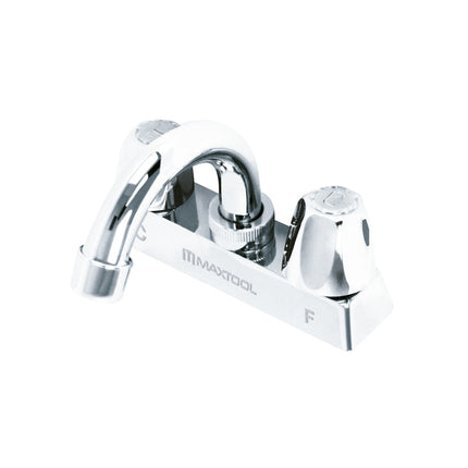 Mezcladora para Lavabo 4" Cuello Curvo