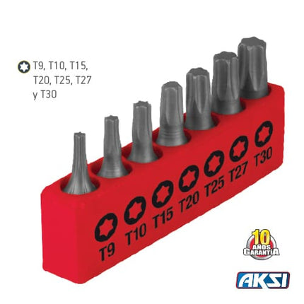 Juego de 7 Puntas Torx® 1"