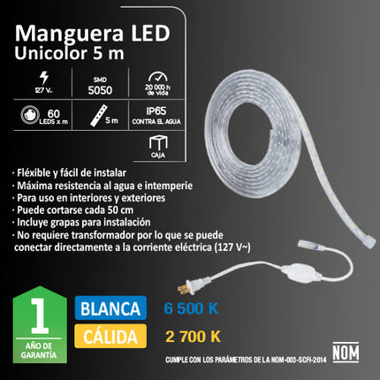 Manguera LED Aksi 40W IPX6 5m