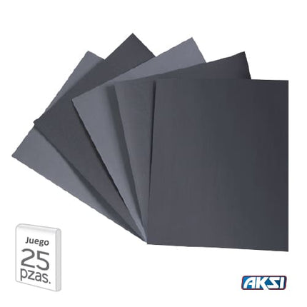 Lija de Agua caja con 25 pzs.