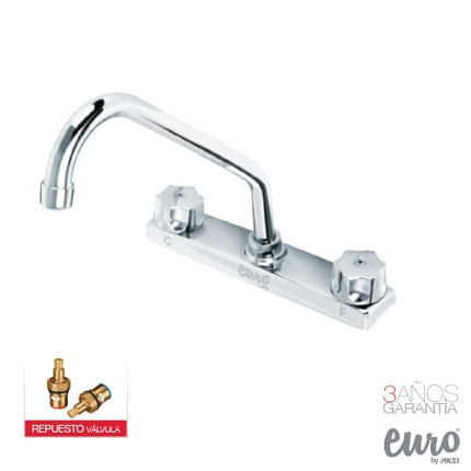 Mezcladora/Fregadero 8" Cuello de Ganso