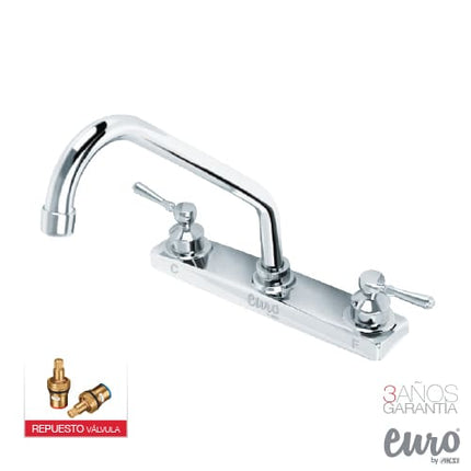 Mezcladora/Fregadero 8" Cuello de Ganso